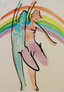 2人のダンサー 作： Ernst Ludwig Kirchner